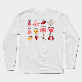 healthy body organ Long Sleeve T-Shirt